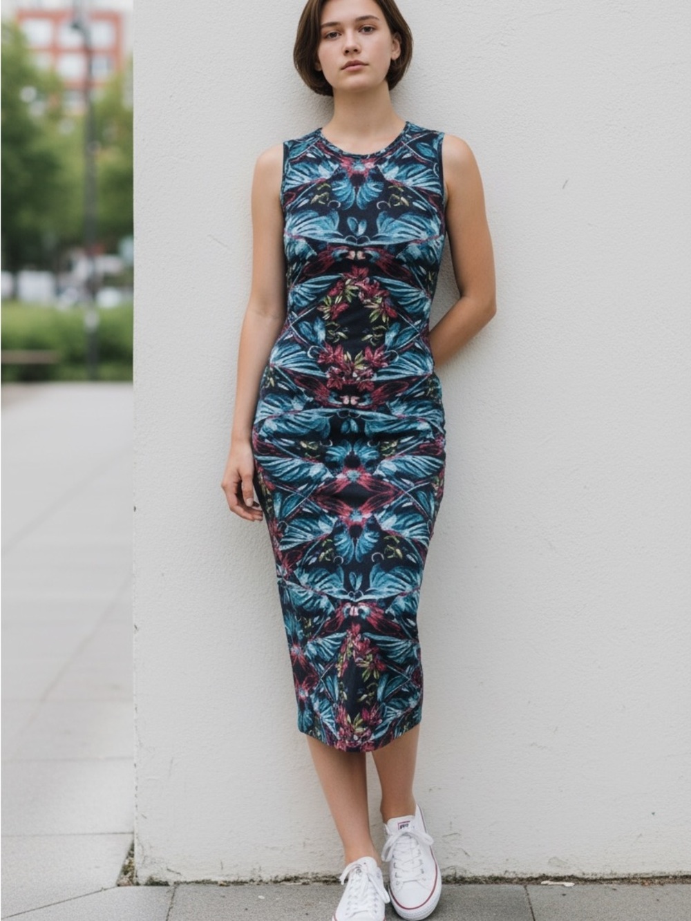 FP FLORAL BODYCON TANK DRESS